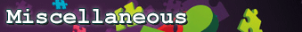 Miscellaneous